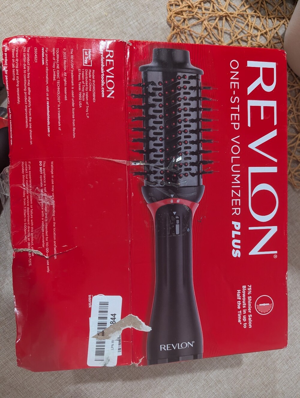 Revlon One-Step Volumizer Plus Hair Styler - Black and Red